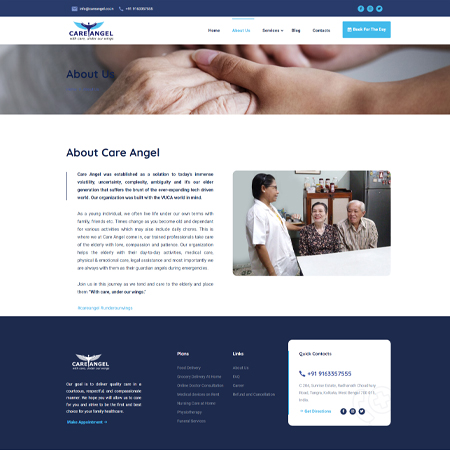 Care Angel Web Design